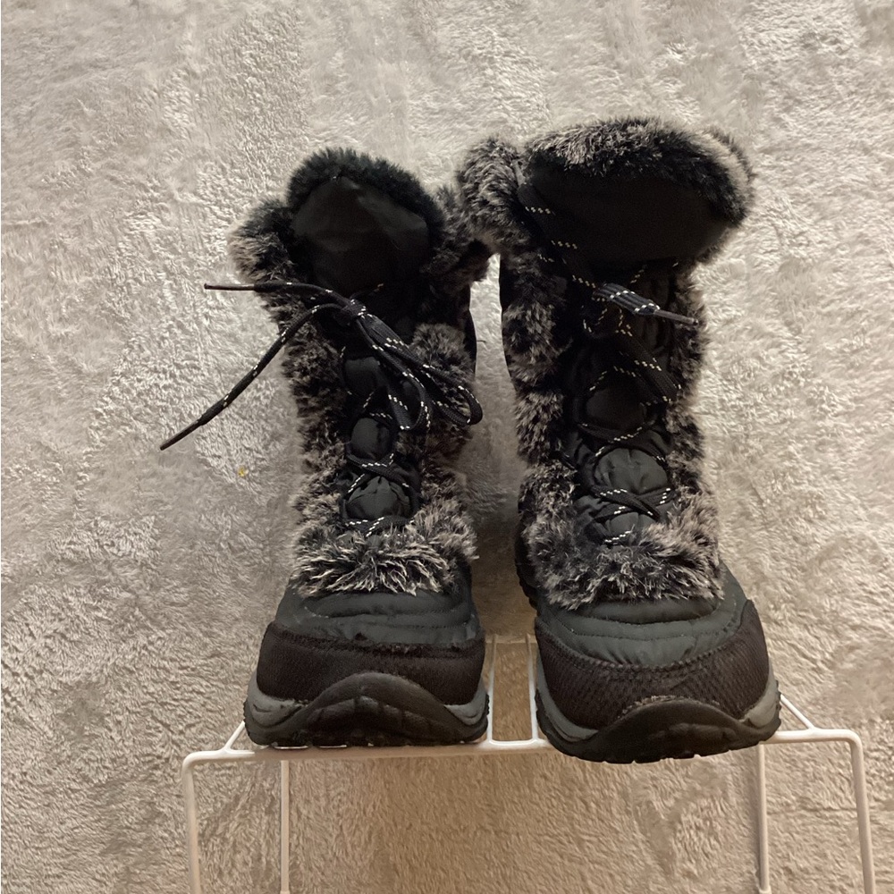 The North Face Black and Gray Winter Boots